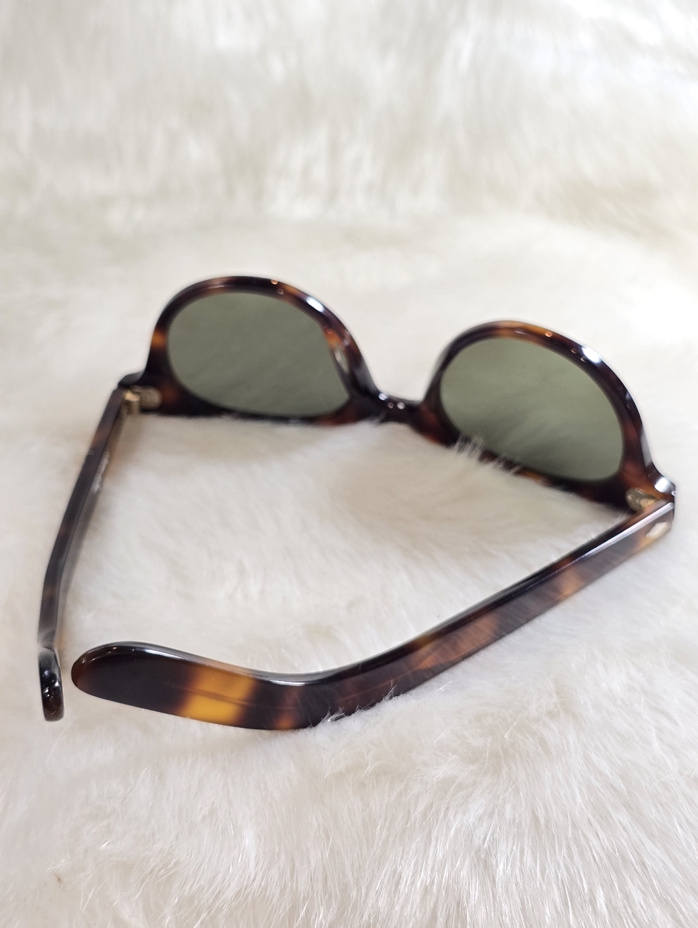 Steven Alan Thayer Vintage Brown Tortoise Shell Round Unisex Sunglasses - Picture 4 of 11